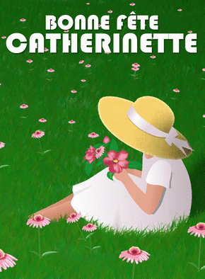 Carte Fleur Violette, Vive Les Catherinettes : Envoyer Une Carte Sainte ...